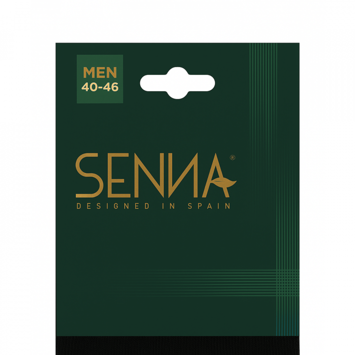 Packaging SENNA – vue de face – VPC Mania grossiste – lot cerclé avec étiquettes individuelles