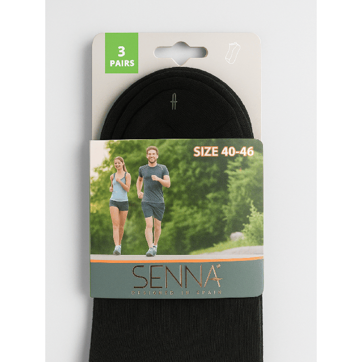 Packaging SENNA – lot de 3 paires blanches – vue de face – VPC Mania grossiste