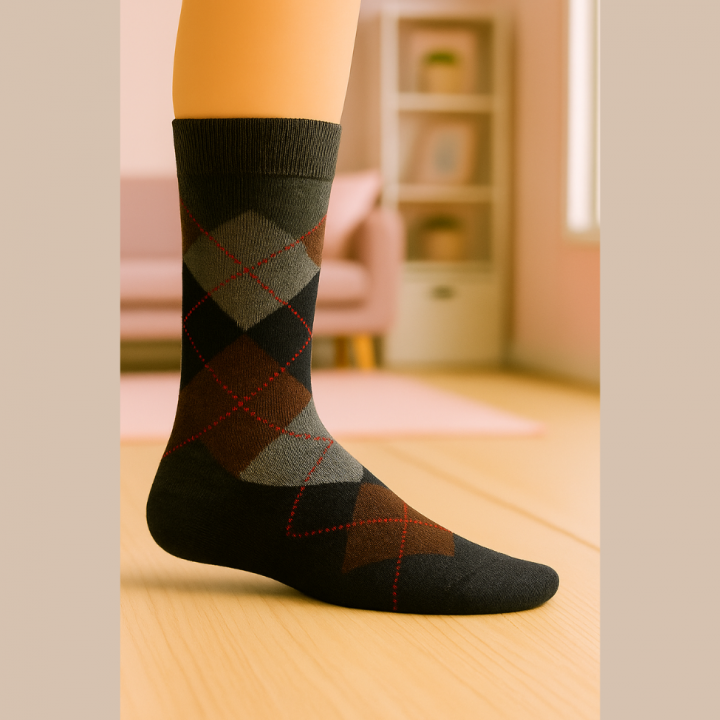 Lot de 3 paires de chaussettes femme SENNA à losanges – coloris assortis aléatoires – VPC Mania grossiste