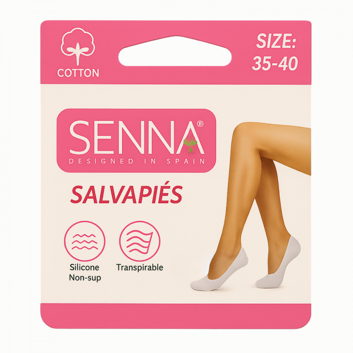 Chaussettes invisibles SENNA – coloris assortis – étiquetées individuellement – VPC Mania grossiste