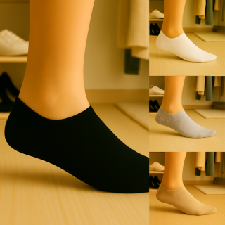 Lot de chaussettes invisibles SENNA – présentation lifestyle – VPC Mania grossiste