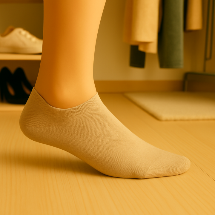 Chaussettes invisibles femme SENNA en coton – coupe invisible haute – VPC Mania grossiste