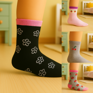 SENNA enfant – coton doux – motifs fleurs – VPC Mania grossiste