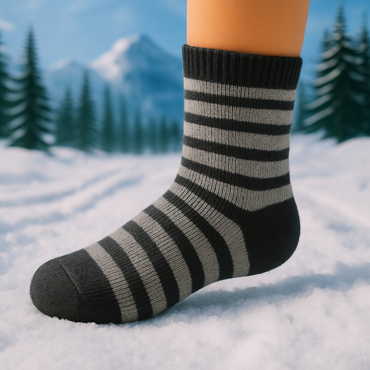 Lot de 3 paires de chaussettes enfant thermiques SENNA