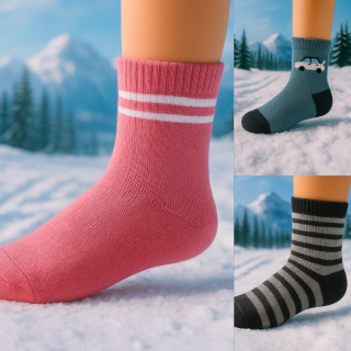 Lot de 3 paires de chaussettes enfant thermiques SENNA