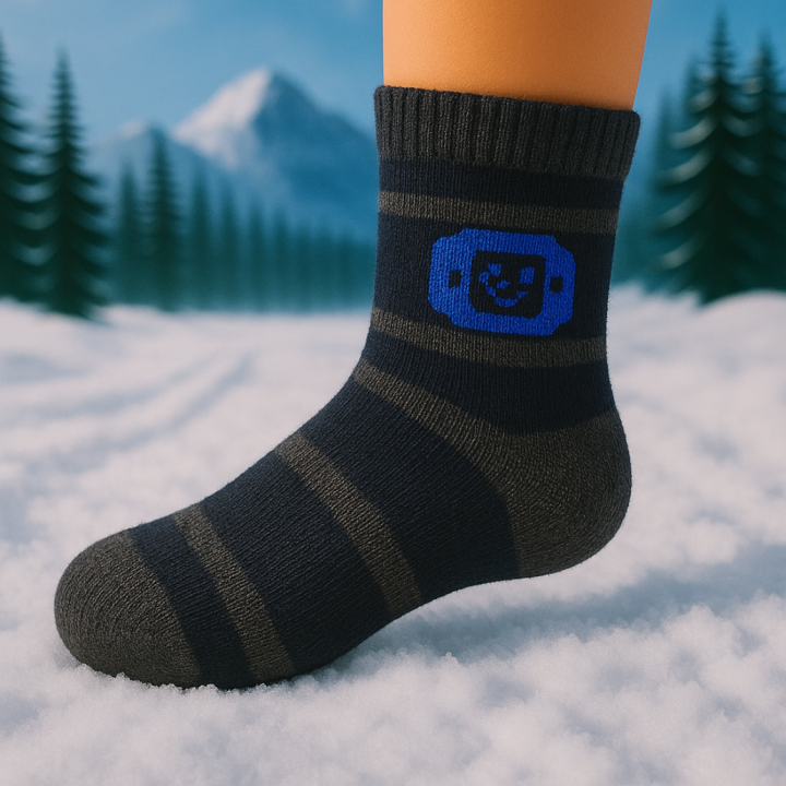 Chaussettes enfant thermiques SENNA motif voiture – vue détail