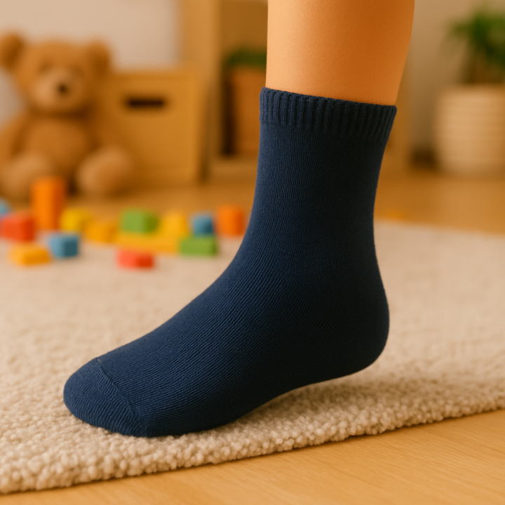 Lot de 36 paires de chaussettes enfant SENNA – unies – coton 90 % – tailles 21–26 / 27–31 / 32–36 – coloris assortis