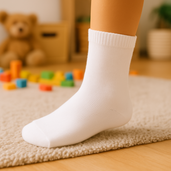 Lot de 36 paires de chaussettes enfant SENNA – unies – coton 90 % – tailles 21–26 / 27–31 / 32–36 – coloris assortis