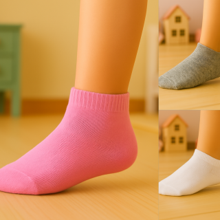 Socquettes enfant SENNA en coton – visuel lifestyle – VPC Mania grossiste