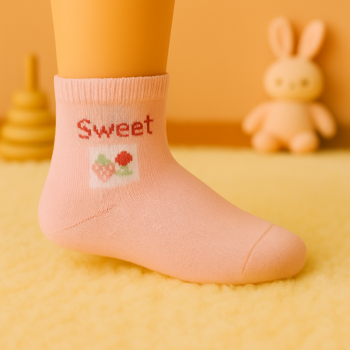 Lot de 48 paires de chaussettes bébé SENNA – motifs fantaisie – coton 90 % – tailles 0–6 / 6–12 / 12–18 / 18–24 mois