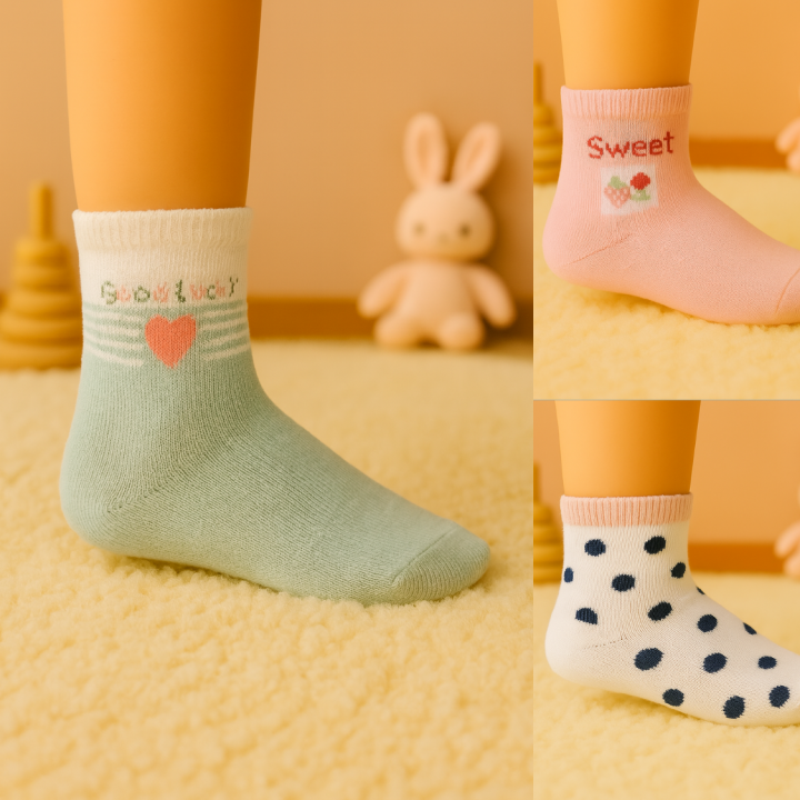 Chaussettes bébé SENNA coton – visuel lifestyle chambre enfant – VPC Mania grossiste
