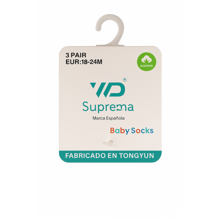 Étiquette SENNA – chaussettes bébé garçon – lot grossiste 48 paires