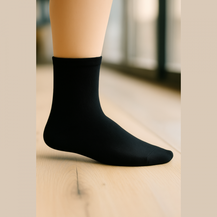 Lot de 3 paires de chaussettes courtes coton unisexe SENNA – blanc, gris, noir – respirantes et confortables – 40–46